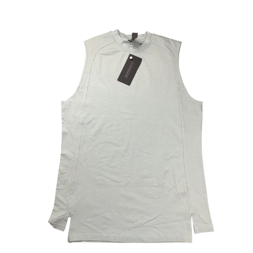 Alphalete Premium Sleeveless Athletic Tank Top Green Mens Medium NWT Gym